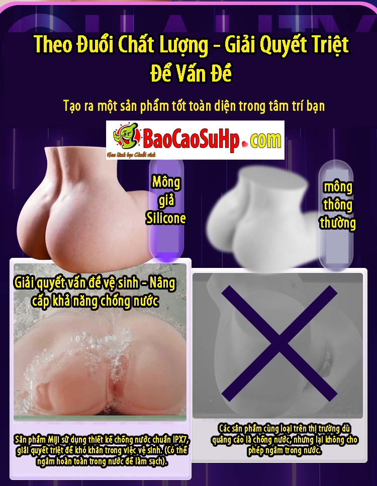 Mong gia nguyen khoi Silicone Dora Heritage Lift 5 - Mông giả nguyên khối silicone Aphrodite Pro Max (Rung - Hút - Nhiệt)